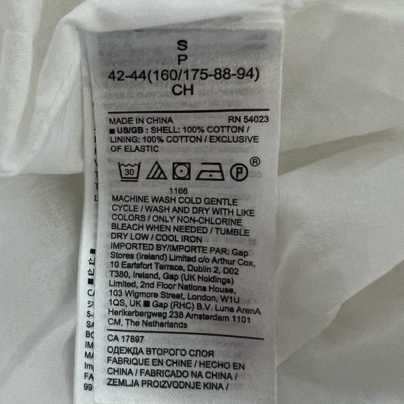 NWT Banana Republic White Lined A-Line Maxi Dress Pockets Adjustable Straps Sz S - Picture 9 of 9